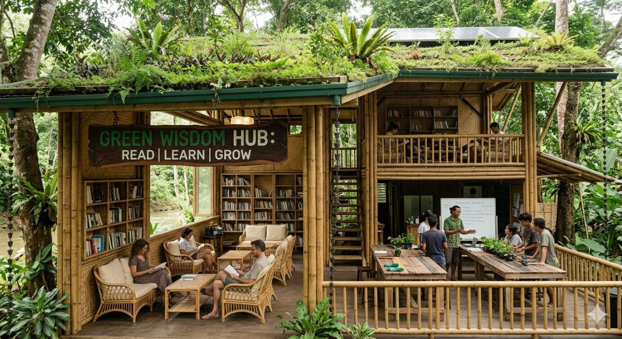 The "Green Wisdom" Hub & Reading Space